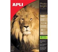 Apli Paper - Papier Photo - Blanc Brillant - A4 (210 X 297 Mm) - 150 G/M² - 10 Feuille(S)