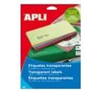 APLI PAPER - Polyester - transparent - A4 (210 x 297 mm) 10 unités 14) étiquettes G