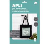 APLI Papier transfert A4 10247 pour vêtements de couleur - 5 feuilles - compatible Ink Jet