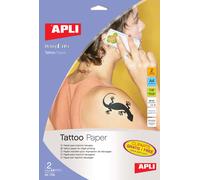 APLI PAPER - Transparent - 2 feuille(s) dossier avec eurohole - papier tatouage