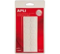 Apli pastilles auto-agrippantes adhésives blanches 15219a G