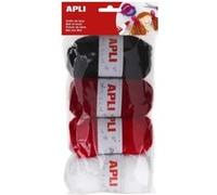 APLI Pelotes de fils à tricoter 946052 – 4 unités (50 g) tons rouges