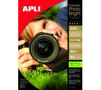Apli Pochette 50 feuilles papier photo bright PEFC 210 x 297 mm 200g