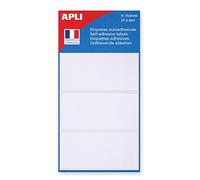 Agipa Etiquettes - Étiquettes Adhésives Permanentes - Blanc - 34 X 75 Mm 21 Étiquette(S) ( 7 Feuille(S) X 3 )