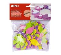 Apli Pochette De 48 Fleurs En Mousse - Adhésive A Paillettes
