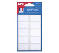 Apli Pochette de 70 Etiquettes 20 x 32 mm Blanc