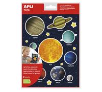 Apli Pochette De Gommettes Thématiques Système Solaire