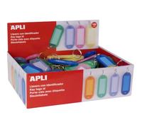 Apli - Porte-clés Translucides avec Étiquette - 100 Unités