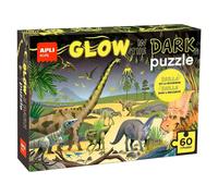 APLI - Puzzle APLI Kids 19435 - Dinosaures fluorescent (brille dans l'obscurité) - 60 pièces 6x6 cm
