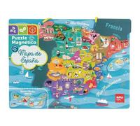 APLI Kids - Puzzle magnétique Carte d'Espagne 18893 - 50 aimants - Géographie - Dès 5 ans