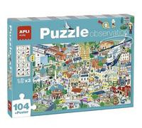 Puzzle - Enfant - 104 pièces - Thème ville - Apli Kids