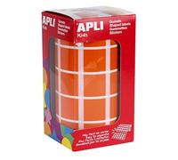 APLI Rouleau de 1770 Gommettes Carrées 20 mm Orange