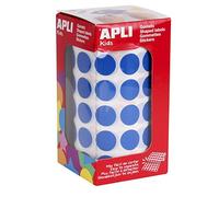 APLI Rouleau de 2832 Gommettes Rondes 15 mm Bleu