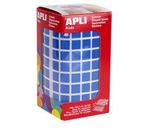 APLI Rouleau de 6372 Gommettes Carrées 10 mm Bleu