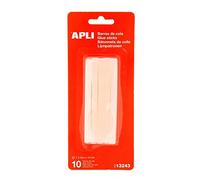 APLI Bâtons de colle transparents Ø 7,5 mm – Sachet de 10