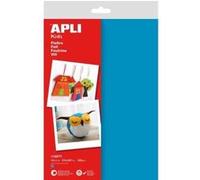 APLI 13577 - Pochette de 10 feuilles de feutrine bleu