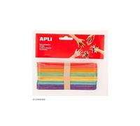 Apli sachet de 40 bâtons - en bois couleurs assorties 013269
