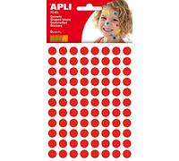 APLI Sachet de 6 gommes rondes Rouge 10 mm