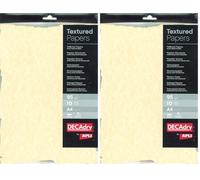 Apli SCL2058D 10 Feuilles de Papier Découpé Parchemin, Format A4, Champagne (Lot de 2)