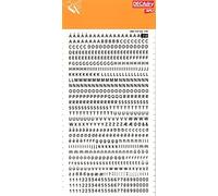 APLI Transfert de lettres et chiffres SDD210F 706 caractères noirs 4 mm