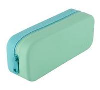 APLI - Trousse à crayons - pastel bicolor, display - silicone - jaune, bleu, lilas, rose, vert