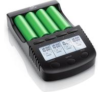 Aplic Chargeur de batterie 1000 mA, pour batterie, avec port de charge USB pour batteries Li-ion / 18650 / Ni-MH / Ni-CD