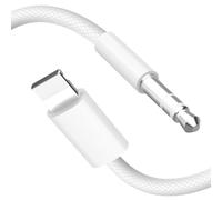 Aplimln Cable Auxiliaire iPhone, Câble Lightning vers 3,5mm Jack 1M, Audio Cable Auxiliaire Voiture Compatible avec i Phone 14/13/12/11/X pour Autoradio/Casque/Enceinte