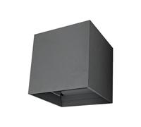 APLIQUE LED LUXE CUBO GRIS IP54 6W.N