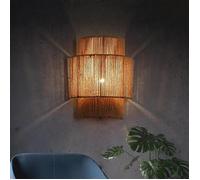 Aplique Murale Moderne en Corde de Jute ""DALIA"" E27 : Lampes Tissées à la Main pour Chambre et Salon