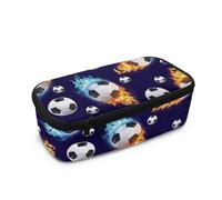 Aplkyhs Trousse à crayons avec fermeture éclair pour enfants et adolescents, Ballons de football, Sac à dos enfant