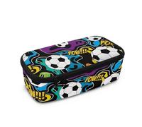 Aplkyhs Trousse à crayons avec fermeture éclair pour garçons et filles, Ballon de football, Sac à dos enfant