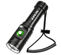 APLOS AP01 Lampe de plongée 1050 lm LED étanche IPX8 100 m lumière submersible professionnelle avec piles rechargeables et chargeur
