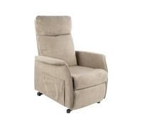 APLOS - Fauteuil releveur électrique en Tissu - 1 Moteur Dahlia - Hauteur 98 cm - Supporte jusqu'à 110 kg - Inclinable - Repose-Pied Ajustable - 84 cm - Beige - Beige