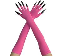 APLudoo Lot de 2 longues moufles effrayantes pour divers costumes - Unisexe - Pour Halloween, Couleur pêche A, taille unique