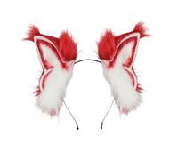 APLudoo Serre-tête réglable en forme de corne de diable en peluche douce avec cadre en métal pour Halloween, jeu de rôle et événement, cosplay