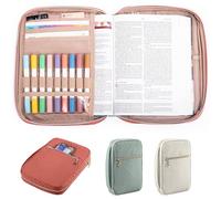 Aplufine Housse de bible pour femme - Étui souple pour la Bible - Étui de transport pour accessoires de Bible - Étui pour femme - Sac de bible pour filles - Porte-Bible - Sac d'église