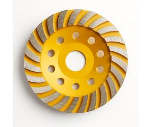 APLUS Disque Diamant à Meuler poncer le Béton 125 x 22,2 mm assiette pour meuleuse pour Béton, Granit, Pierre et Maçonnerie brique surfaçage façonnage
