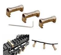 APLUSGEAR Picatinny Pressure Switch Cable Management Guides 3 Pack, for Laser Or Tactical Flashlight Tape Switch Cable Clips (DE)