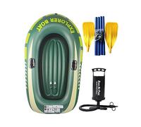 APLVFFZH 1 Bateau Gonflable Kayak Gonflable Raft Pneumatique de Flottaison pour Double Sièges Matériau PVC Robuste Convient Aux Activités Nautiques Balades, 2 Personnes avec pagaie