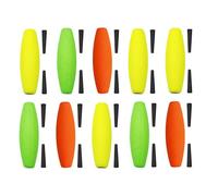 APLVFFZH 10 Pièces Flotteurs de Pêche Bouées à Tige EVA Ajustement Ligne Flottabilité Formation Rapide Résistants Convient à Usage Extérieur Catfish Carp Trout, 6cm