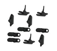 APLVFFZH 10 Pièces Pinces Bâche Clips de Verrouillage Système Antidérapant Conception Imperméable et Robuste Convient Aux Tentes Auvents Bâches de Camion Pisci, Noir