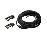 APLVFFZH 2 Pièces Lacets Sans Nœud Plat Extensible avec Attache Métallique Système Pression Textile Souple Mise En Place Simple Adaptés Au Sport Promenade,