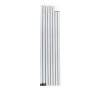 APLVFFZH 2 Pièces Mât de Tente Ensemble Barre de Tente Canopy Extensible Pliable Antirouille Portable en Fer Convient pour Randonnée Camping Auvent Hama, Blanche