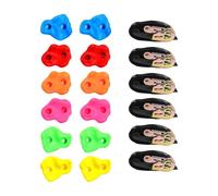 APLVFFZH 2 Pièces Prise d'escalade Arbre pour Enfant Roche Artificielle avec Sangle à Cliquet Renforcement Musculaire Adaptée Formation Parc Extéri, 12 Prises d'escalade