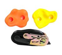 APLVFFZH 2 Pièces Prise d'escalade Arbre pour Enfant Roche Artificielle avec Sangle à Cliquet Renforcement Musculaire Adaptée Formation Parc Extéri, 2 Prises d'escalade