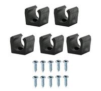 APLVFFZH 5X Clips de Fixation pour Queues de Billard, Pinces pour Queues de Snooker avec Vis, Support pour Cannes à Pêche