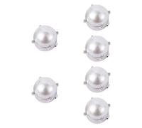 APLVFFZH 6 pièces Boutons de Manchette Pinces à Boutons de Chemise Boutons de Manchette Ronds Couvre-Boutons pour fête de Mariage, Argent