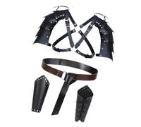 APLVFFZH Accessoires D'épaule Médiévale, Harnais de Poitrine de Chevalier Pirate pour Boîtes de Nuit