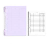 APLVFFZH Cahier Feuilles Amovibles, Violet clair | Papier double face, Carnet cours, Préparation a tests, Pour professionnels