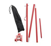 APLVFFZH Camping Support de Lanterne Amovible pour Table Extérieur Pied de Lampe Détachable Léger Support de Lumière Compact Aluminium avec Sac Adapté Au Campi, Double Fonction